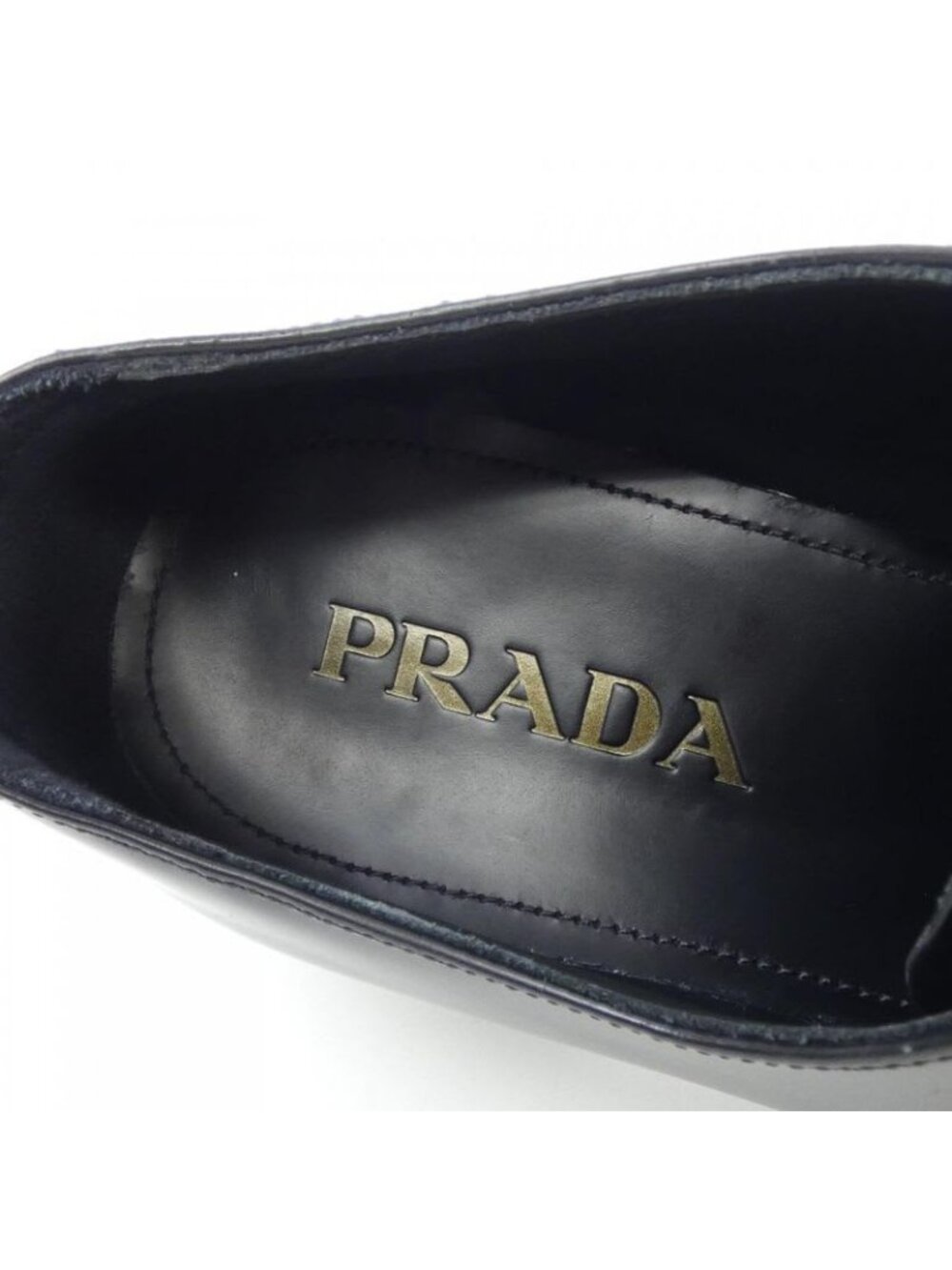 Prada 2 Ee294 Size 7.5 Black Shoes - Picture 9 of 9